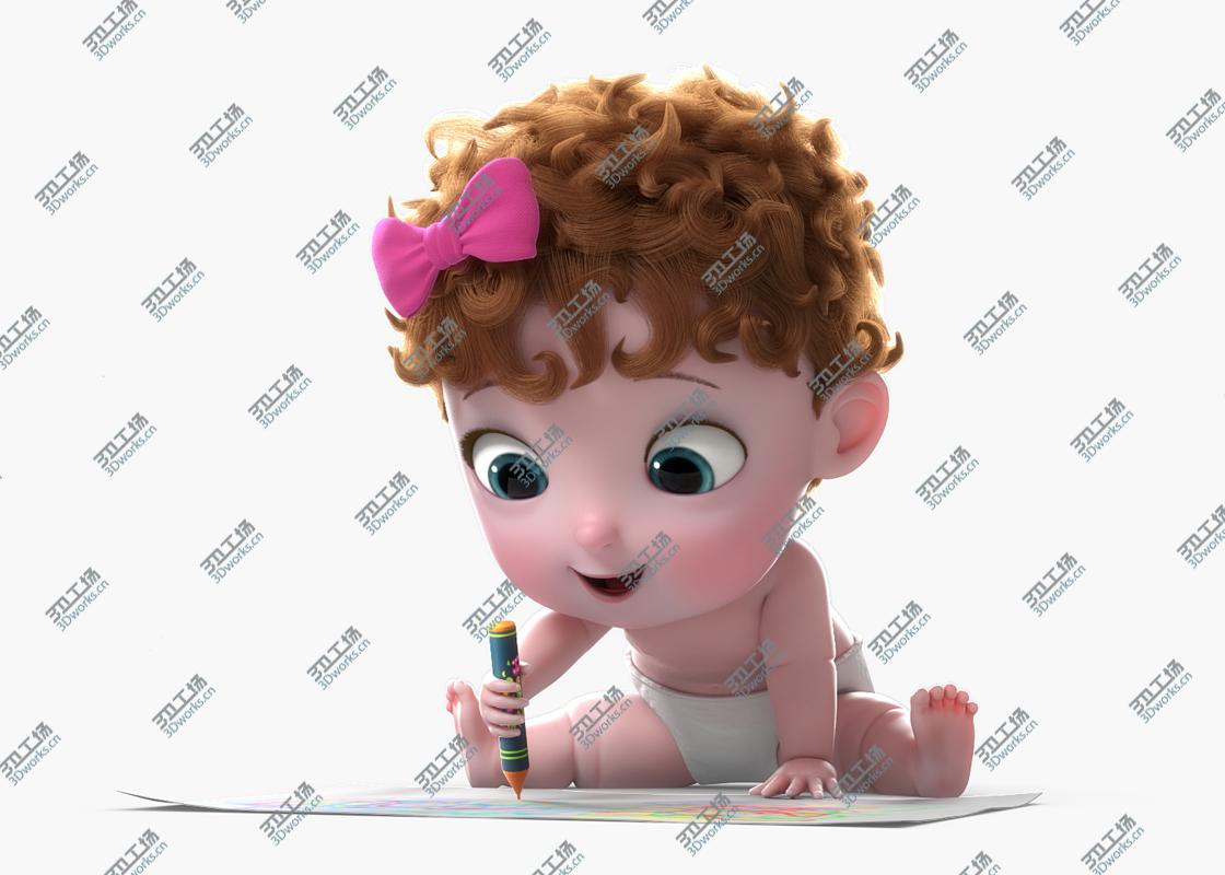 images/goods_img/20210113/3D model Cartoon Twin Baby Rigged/5.jpg